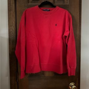 Ralph Lauren Red Crewneck Sweatshirt